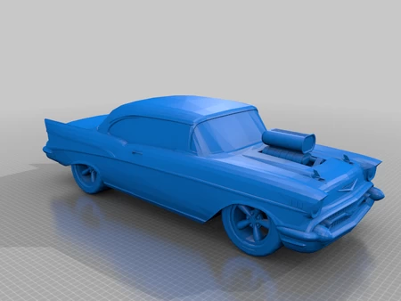  Tuned 1957 chevy bel air  3d model for 3d printers