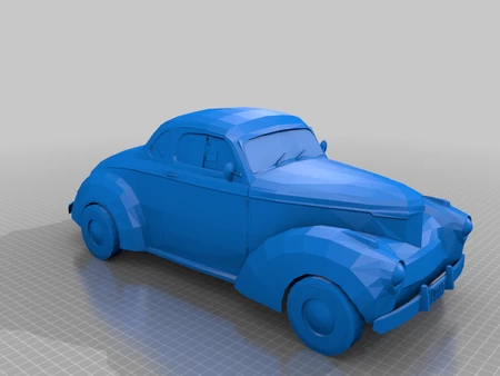  1940 willys americar coupe  3d model for 3d printers