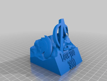 Modelo 3d de Homenaje a los vengadores de thing ico para impresoras 3d