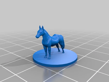 Modelo 3d de Caballo para impresoras 3d