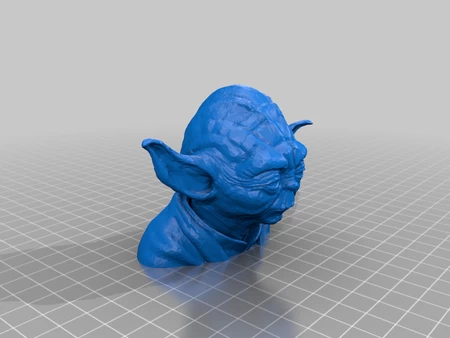 Modelo 3d de Yoda para impresoras 3d