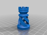  Another spiral chess set  3d model for 3d printers