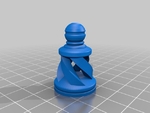  Another spiral chess set  3d model for 3d printers