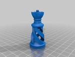  Another spiral chess set  3d model for 3d printers