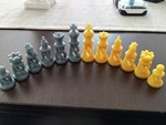  Another spiral chess set  3d model for 3d printers