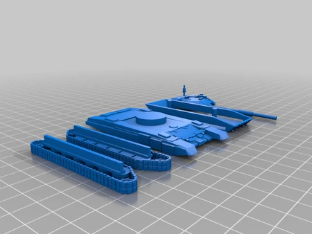 Modelo 3d de T-90 para impresoras 3d