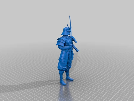 Modelo 3d de Samurai para impresoras 3d