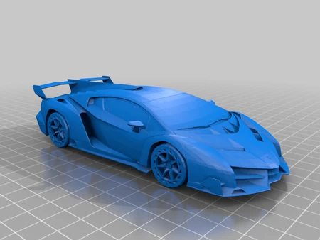 Modelo 3d de Lamborghini veneno para impresoras 3d