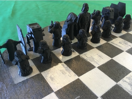  Star wars chess set  3d model for 3d printers