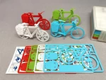  Touring bike business card  3d model for 3d printers