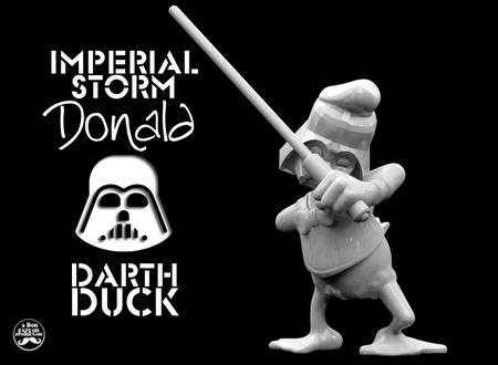 Modelo 3d de Darth donald-el imperio de disney- para impresoras 3d