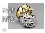 Darth vader ring -the next ring episode size 9-  3d model for 3d printers