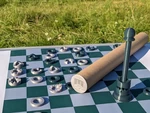 Travel chess tube  3d model for 3d printers