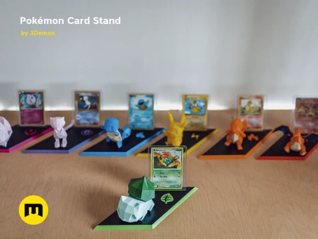  Pokemon card stands  3d model for 3d printers