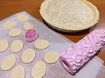 Modelo 3d de Cortador de galletas con rodillo de textura cerebral para impresoras 3d