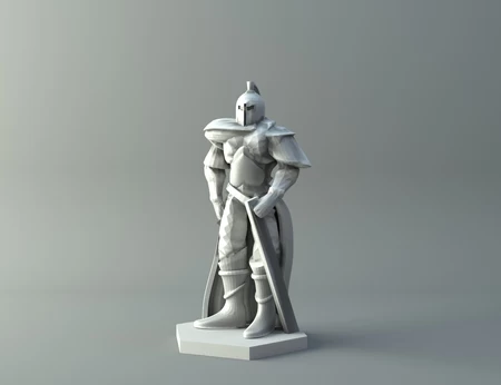  Human warrior 2 - d&d miniature  3d model for 3d printers