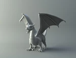 Modelo 3d de Dragón para impresoras 3d