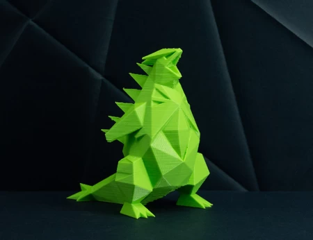 Modelo 3d de Pokémon tyranitar de baja polaridad para impresoras 3d