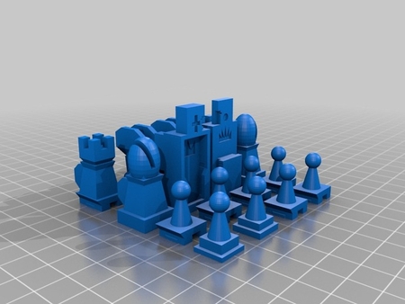  Action #chess  3d model for 3d printers