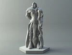  Elven mage - d&d miniature  3d model for 3d printers