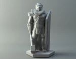  Human priest - d&d miniature  3d model for 3d printers