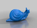 Modelo 3d de Caracol para impresoras 3d