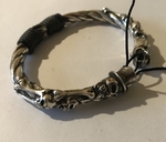 Modelo 3d de Cráneo pulsera para impresoras 3d