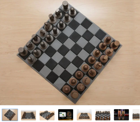  Adafruit 3d printed chess set  3d model for 3d printers