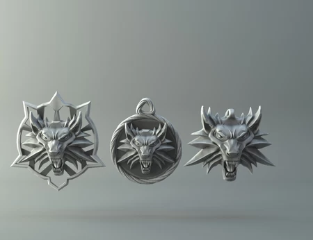 Modelo 3d de Colección witcher wolf para impresoras 3d