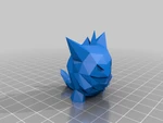 Modelo 3d de Pokémon de baja poli de gengar para impresoras 3d