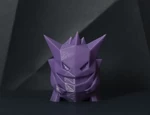 Modelo 3d de Pokémon de baja poli de gengar para impresoras 3d