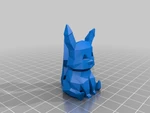  Pikachu cute low-poly pokemon  3d model for 3d printers