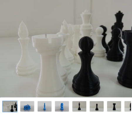 Modelo 3d de Juego de ajedrez para impresoras 3d