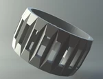  Ring - latticed  3d model for 3d printers