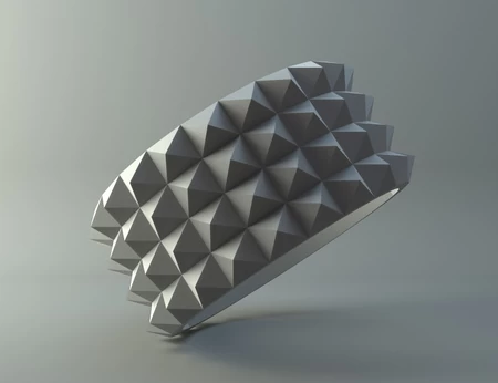 Modelo 3d de Anillo-pirámides para impresoras 3d