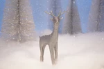  Youngster christmas deer  3d model for 3d printers