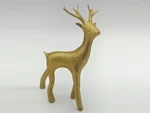  Youngster christmas deer  3d model for 3d printers