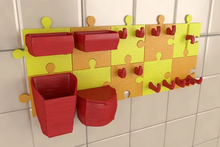 Modelo 3d de Puzzle para cocina para impresoras 3d