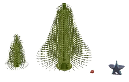 Modelo 3d de Árbol de navidad para impresoras 3d