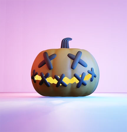 Modelo 3d de Puntada de jack o lantern para impresoras 3d