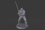 Modelo 3d de Colección de luchadores! para impresoras 3d