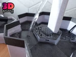  Modular desktop fountain - tall base and spacers  3d model for 3d printers