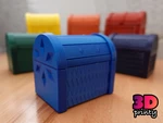  Treasure chest puzzle box - update!  3d model for 3d printers