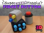 Modelo 3d de Botón de fidget de palanca súper extra para impresoras 3d