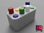 Modelo 3d de Botón de fidget de palanca súper extra para impresoras 3d